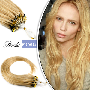 K.SWIGS virgin cuticle Micro Ring Human Hair Unprocessed Virgin Extensions Natural Invisible Secure Long Lasting For Daily Wear - Product Image 1
