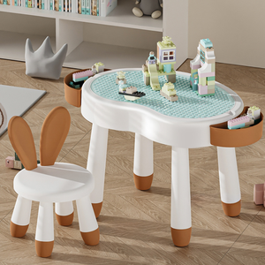 Modern Design Thick Plastic Durable Table for Children for Study Living Room Reading Eating Kindergarten