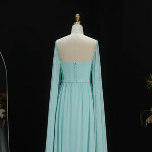 Sharon Said SF076 Elegante Abito da Sera Giallo Limone Stile Dubai <span class=keywords><strong>con</strong></span> Maniche a Mantella, Abito da Sposa per Donna, <span class=keywords><strong>Vestito</strong></span> da Cerimonia, Non Disponibile - Product Image 5