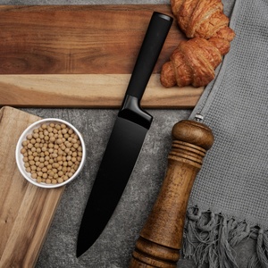 Juego de 5 Cuchillos de Cocina de Acero Inoxidable, Juego de Cuchillos de Cocina Antiadherentes de Titanio Negro para Cocina - Product Image 4