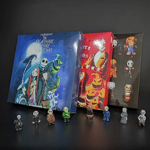 Calendario dell'avvento di Halloween calendario personalizzato incubo prima di natale Mini bambola scatola cieca regali giocattolo calendario dell'avvento - Product Image 1