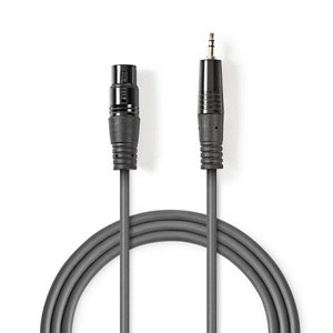 Cable de audio XLR hembra a XLR macho de 3 pines y 3.5mm, 1m - Product Image 1