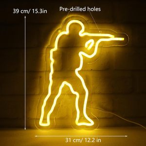 Counter Strike CS Letreros Neon LED indoor hanging ambient light shop <b>sign</b> wall decoration light entrance indicator light 5V 12V - Product Image 2