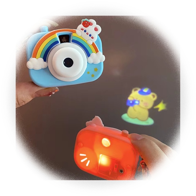 Wholesale 3D Kawaii Keyring Key Chain Rabbit Projection Camera Pvc Design Cute Keychain