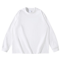 Sudadera de algodón de Color personalizado sin capucha suelta para hombre bien recibida Simple Casual primavera otoño lavado Mans Sports Pullover