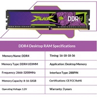 Venta Directa de Fábrica, Módulos de Memoria DDR4 de 8GB y 16GB a 3200MHz, Totalmente Compatibles con PC de Escritorio, RAM en Caja, Disponibles