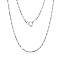 Solide 925 Sterling Silver Snake Chain 1mm Singapour Twist Dainty Collier Or Rose Mariage Femmes Mode DIY Bijoux Cadeau