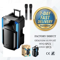 BA-L1505 Altavoz con Ruedas para DJ Profesional de 15 Pulgadas, Micrófonos Dobles, Alta Potencia, para Eventos, Certificación CE RoHS, Personalizable de Fábrica, Entrega Rápida en 7 Días, Venta al Por Mayor