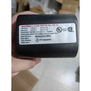 สวิตช์ควบคุมการไหลของแมคดอนเนลล์ รุ่น FS4-3J 115/230 โวลต์ AC 7.4/3.7 แอมป์ สำหรับของเหลวที่มีอุณหภูมิสูงกว่า 220 องศาฟาเรนไฮต์ พร้อมสายไฟ - Product Image 1