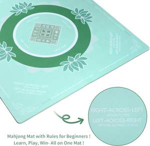 Tapete de Juego Plegable Portátil de Neopreno para Póker, Dominó, Juegos de Mesa y Azulejos, Tapete de Mesa de Mahjong - Product Image 6