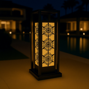 DNT.003.07 Lámpara de Jardín LED de Metal de Primera Calidad con Energía Solar, Sensor de Luz y Garantía de 5 Años - Product Image 1