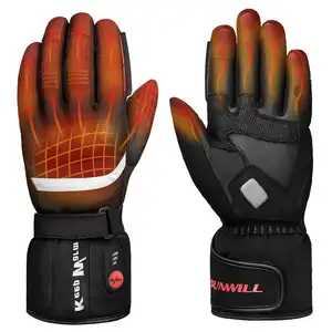 Guantes deportivos para exteriores, resistentes al calor, transpirables, recargables, para motocicletas, deportes al aire libre