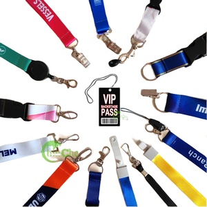 Wholesale Lanyards with logo Custom ID Badge Neck Strap Lanyard Keychains Polyester Lanyard Printed