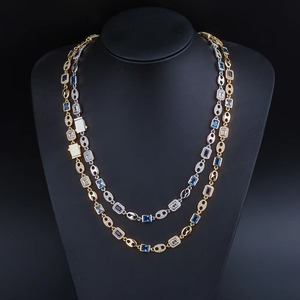 VVS1 Chromatic Fire Moissanite Rainbow Necklace 925 Sterling Silver Spectrum Alignment Iced Out Hip Hop Chain Pass <b>Tester</b> - Product Image 6