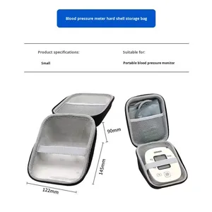 <span class=keywords><strong>Monitor</strong></span> de presión arterial de carcasa dura personalizado para la parte superior del brazo ajustable <span class=keywords><strong>BP</strong></span> Cuff Carrying Eva Case Hard Protective Storage Box Bag - Product Image 2