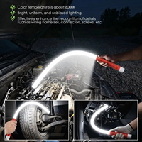 Nouveau produit : Lampe torche LED flexible de 29,5 pouces, pliable, pour mécaniciens, rechargeable, professionnelle, en silicone, 3 modes d'éclairage