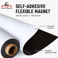 Rouleau d'aimant flexible auto-adhésif permanent Dowell, compatible avec la découpe, le poinçonnage et le moulage pour composants industriels personnalisés