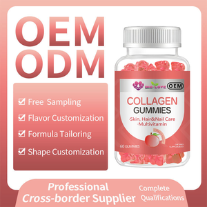 Gummies de collagène en gros, 60 pièces, 200 mg de collagène, vitamine <span class=keywords><strong>C</strong></span>, E, biotine, santé de la peau, des cheveux et des ongles, croissance, complément alimentaire en gomme - Product Image 5