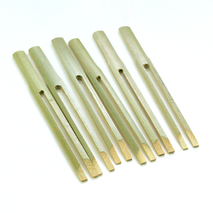 Brochettes de coeur en bambou de 12 cm Matériau décoratif naturel avec tête en forme de cordon noué Outils de cuisson pour barbecue - Product Image 5