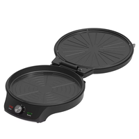 Gril électrique personnalisé de 12 pouces pour la maison poêle à crêpe ronde four à pizza portable machine à pizza automatique avec minuterie