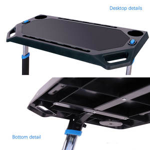 Table d'entraînement <span class=keywords><strong>pour</strong></span> ordinateur <span class=keywords><strong>portable</strong></span> en acier noir réglable en hauteur, <span class=keywords><strong>support</strong></span> d'entraînement intelligent <span class=keywords><strong>pour</strong></span> vélo avec capacité de charge de 30 kg - Product Image 5