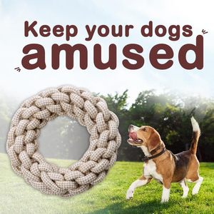 Jouets pour chiens en corde tressée écologiques de luxe, balle en corde à mâcher, jouet pour nettoyer les dents, coton, couleur personnalisée, 9 pièces - Product Image 3