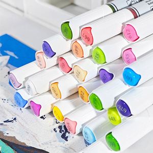 Juego de Rotuladores de Doble Punta, 120 Colores, Fáciles de Usar, para Graffiti, Tinta, Pintura Acrílica, Punta de Pincel Oblicua, Permanente, para Escribir en CD - Product Image 3
