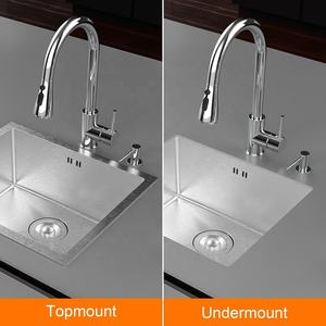 Lavello singolo lavello in acciaio inox PVD Nano mano sottomontaggio lavello cucina fattoria lavello - Product Image 6