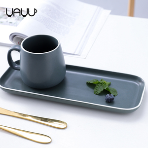 Vendita calda un pezzo stile nordico grigio opaco <span class=keywords><strong>colazione</strong></span> <span class=keywords><strong>porcellana</strong></span> caffè mugds <span class=keywords><strong>set</strong></span> di stoviglie/ceramica <span class=keywords><strong>set</strong></span> da cena per la casa o regalo - Product Image 1