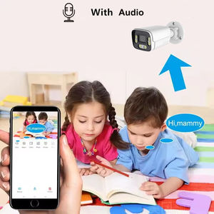 Jianvision 4K 8MP Lensa Sudut Lebar <span class=keywords><strong>2</strong></span>.8mm Logam Tahan Air IP66 Luar Ruangan Mikrofon Terpasang Warna Penuh H.265 Kompatibel NVR POE - Product Image 2