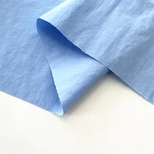 100% Nylon froissé Nylon taslon taslan tissu 290T doudoune vêtements d'extérieur tissus imperméable respirant nylon tissu