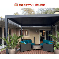Système de toit à persiennes Bioclimatic Smart Cover facile à assembler Pergola étanche en aluminium auvent extérieur Gazebo Pergola