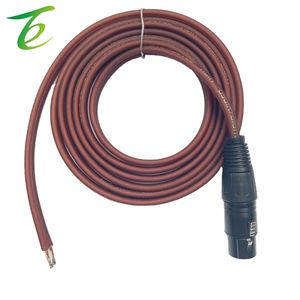 XLR หัวบัดกรีตัวเมียแบบเดี่ยว1นาที2 XLR สายเคเบิลหัวกล้วยคู่ XLR สายสัญญาณเสียงสำหรับเวทีเสียงแบบหางคู่ - Product Image 2