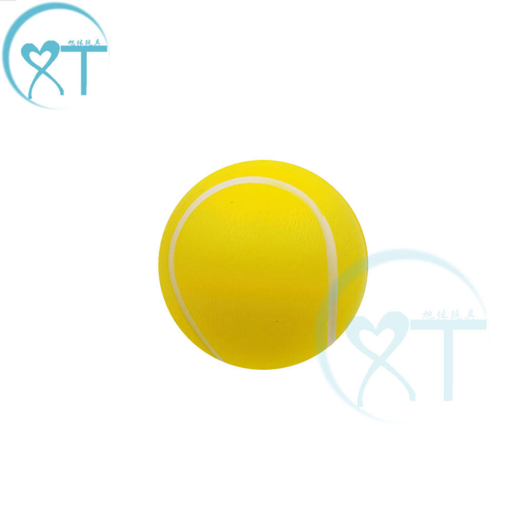 Balle de tennis jaune de 4cm peinte à la bombe