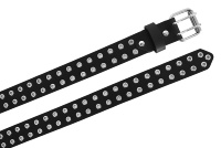 Accesorios de Cinturón de Cuero Genuino Personalizados, Detalle de Ojal Negro, Hebilla Personalizada, Marca Privada OEM/ODM, Venta al por Mayor, Estilo Retro Urbano