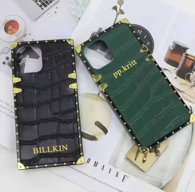 Personalized Letters crocodile Pattern Leather Designer for iphone case for iphone 11/12 Custom Cell Mobile Phone case