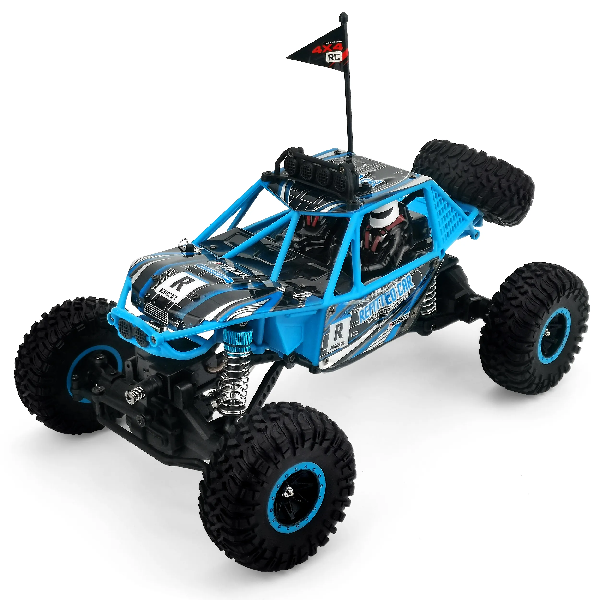 Mainan Radio kontrol, kendaraan Off Road Crawler Rock 1/16 Ghz skala mendaki 2.4