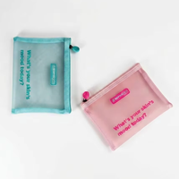 Sac cosmétique en nylon avec logo personnalisé, fermeture éclair en silicone, organiseur pour trousse de maquillage de voyage, élégant et tendance