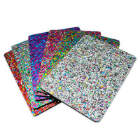 Alands Feuille d'acrylique coulé de couleur pailletée pour la décoration Coupe personnalisée à la taille