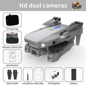 Dron Plegable E88 Pro con Cámara Dual 4K HD V3, 5KM de Alcance, Fácil de Usar para Principiantes, Mini Quadcopter de Plástico con Control Remoto Wifi - Product Image 3