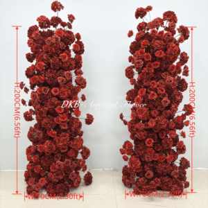 Venta al por mayor 3D Artificial boda cuerno arco con flor telón de fondo OEM Bienvenido para evento y Día DE LA MADRE decoración de la pared - Product Image 2