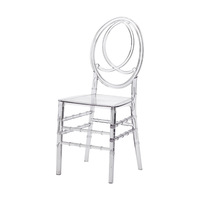 Chaise Phénix Moderne en Plastique Empilable et Démontable pour Extérieur, Idéale pour Entrée, Salle à Manger, Mariage, Anniversaire, Fête, Événement, Banquet - Vente Chaude