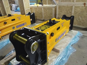 Casse-roche hydraulique de type boîte SOOSAN SB70 jaune / Marteau de démolition robuste pour équipement de démolition monté sur excavatrice - Product Image 4