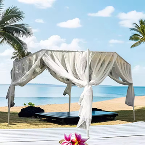 Extra Large Modern Premium Polyester <strong>Cool</strong> Canopy Tent Foldable Aluminum Pole Manual for Outdoor Use Beach <strong>Cabana</strong> Sand Park - Product Image 1