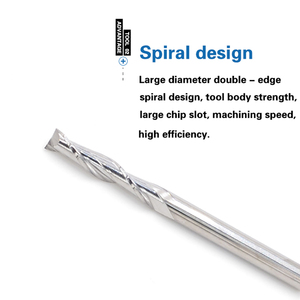 4*22 Flat <strong>End</strong> <strong>Mill</strong> 2 Flute Spiral Milling Cutter Two Flute CNC Engraving Bit for Wood MDF <strong>Carbide</strong> Tool Endmill 4mm - Product Image 2