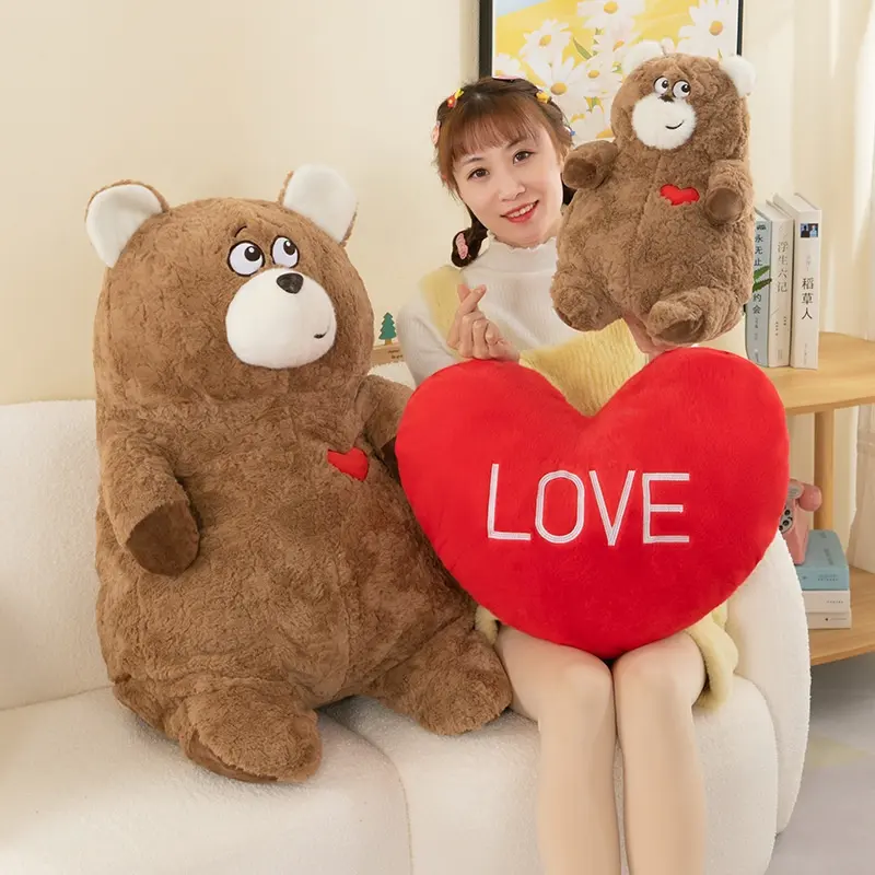 DL1230 Teddy Bear Plush Toy Fluuy Love Bear Stuffed Animal Plushies Large Big Size Teddy Bear Plush Doll Gift For Kids Girls