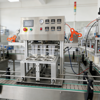 Machine de scellage semi-automatique pour barquettes alimentaires et gobelets, scelleuse rapide pour poudings et gelées, machine à sceller les gobelets en papier – Offre Spéciale