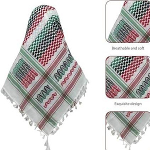 <span class=keywords><strong>Foulard</strong></span> Keffiyeh palestinien en polyester coloré, motif géométrique brodé, pour homme, toutes saisons, style Yémen Dubaï, vente en gros - Product Image 2
