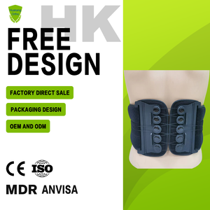 Sabuk Penyangga Punggung dengan Tali Serut yang Dapat Disesuaikan, Sistem Katrol, Pelindung Punggung Bawah untuk Nyeri Punggung - Product Image 1