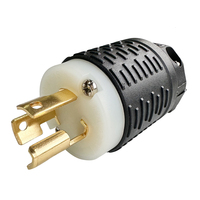 Enchufe de Extensión de Cobre/Nylon NEMA L715P 15A 277V para Conexión de Generador Eléctrico Industrial de Alta Potencia